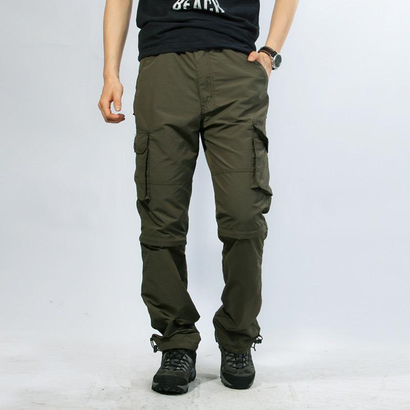 Quick-dry cargo pants with detachable legs, for hiking, camping ...