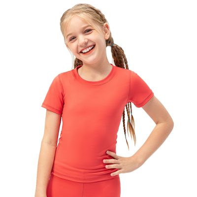 Our girls red quick-dry tshirt
